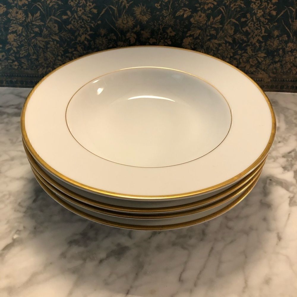 Noritake Goldcroft Occupied Japan Soup Bowls